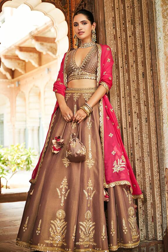 Matsya The Heritage Aurum Embroidered Lehenga Set