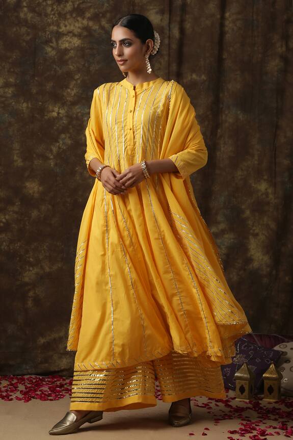 Maison Shefali Embroidered Anarkali Palazzo Set
