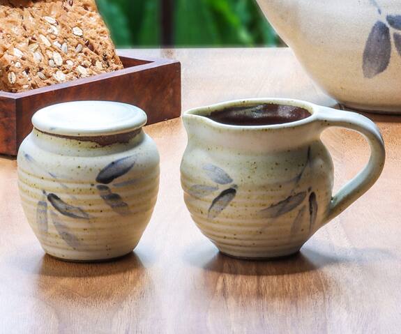 Nakshikathaa - Homeware Sugar Pot And Milk Jug (Set of 2)