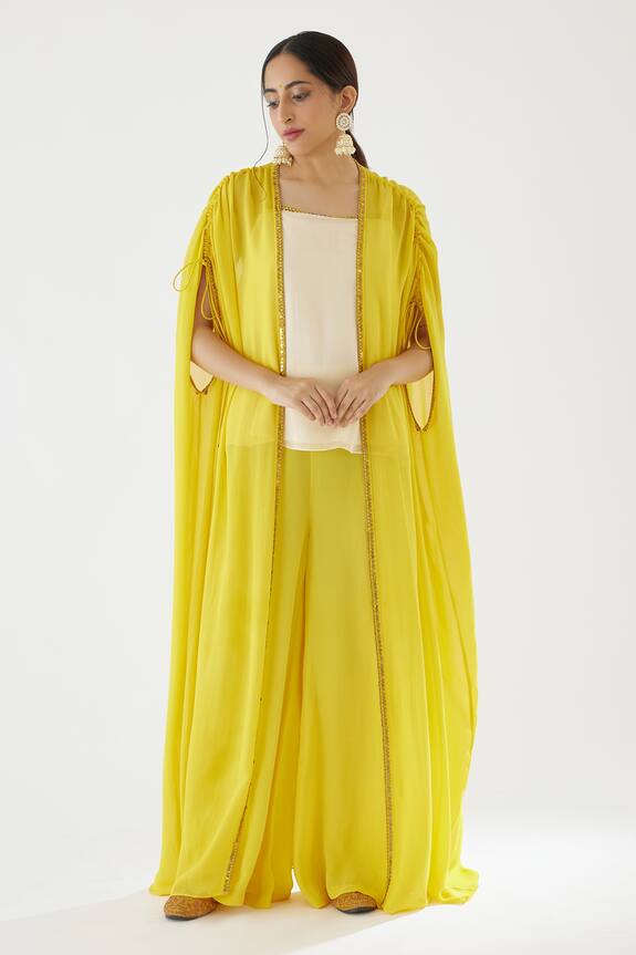 Nikasha Embroidered Cape & Sharara Set