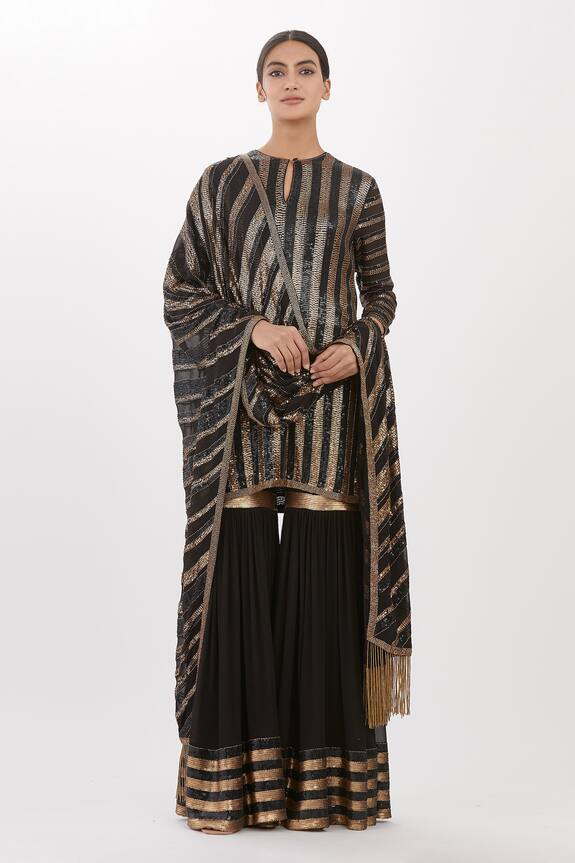 Nakul Sen Sequin Embroidered Kurta Sharara Set