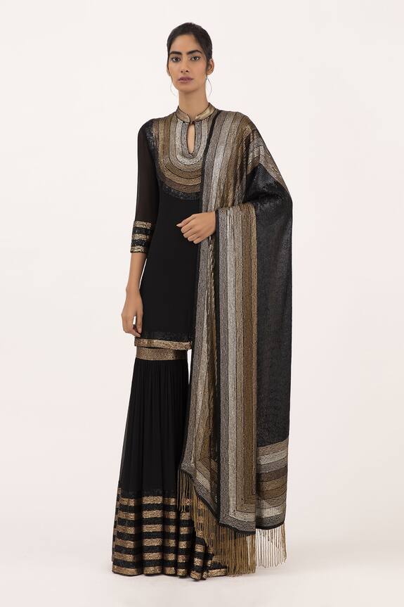Nakul Sen Sequin Embroidered Kurta Sharara Set