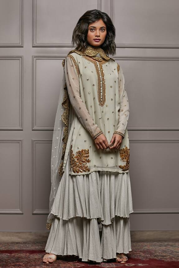 Nandita Thirani Embroidered Kurta & Sharara Set