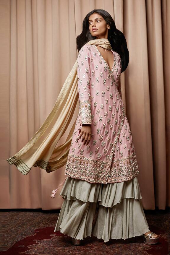 Nandita Thirani Embroidered Angarkha Kurta Set