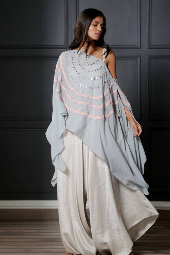 Nandita Thirani Draped Jumpsuit with Cape