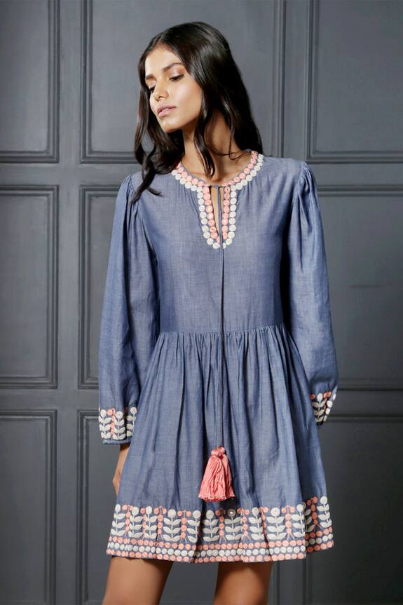 Nandita Thirani Embroidered Cotton Dress