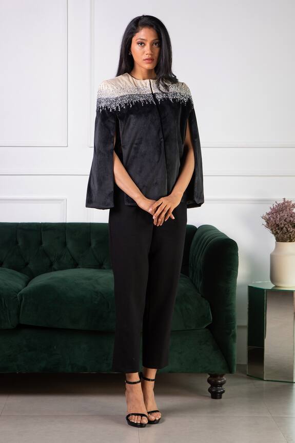 Rhe-Ana Kaya Embellished Cape