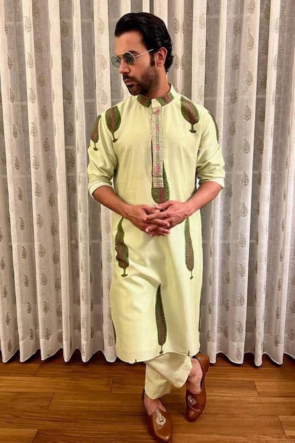 Punit Balana Chanderi Silk Printed Kurta Set