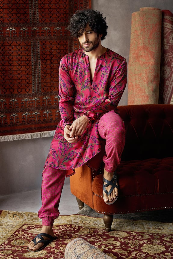 Punit Balana Printed Kurta & Joggers Set