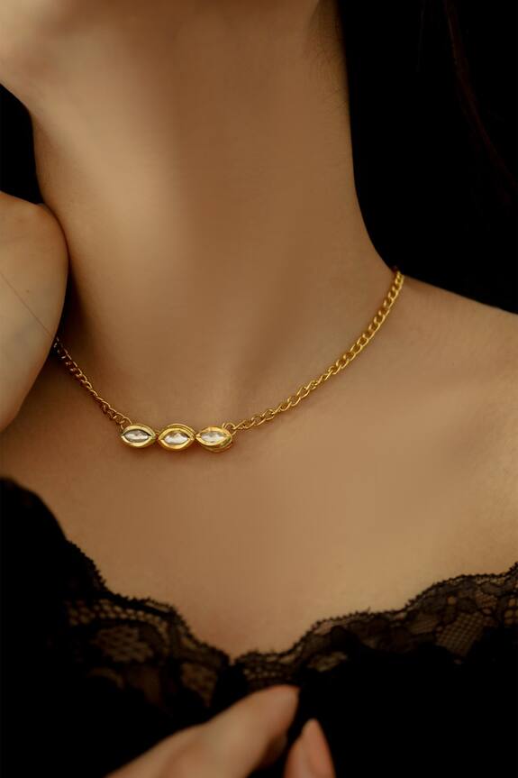 Phiroza Kundan Pendant Necklace