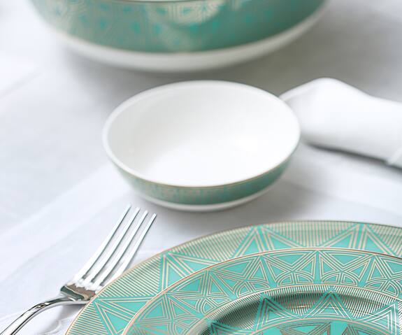 Perenne Design Emerald Palace Dinner Bowl (Set of 2)