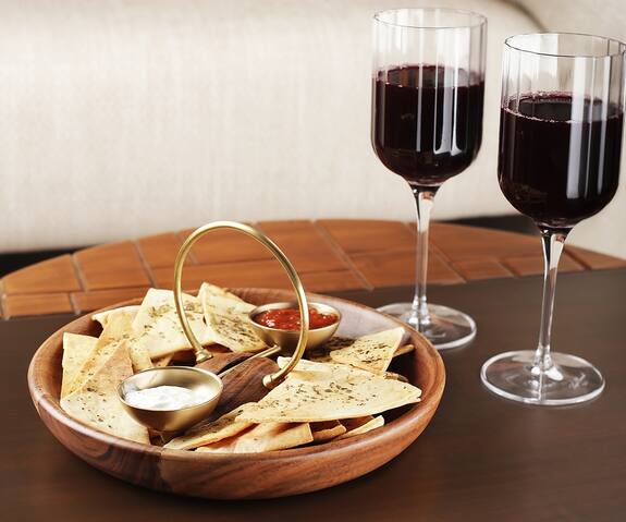 Perenne Design Hoop Chip & Dip Platter