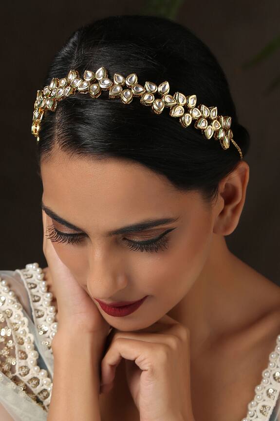Paisley Pop Sandhaya Kundan Floral Headband