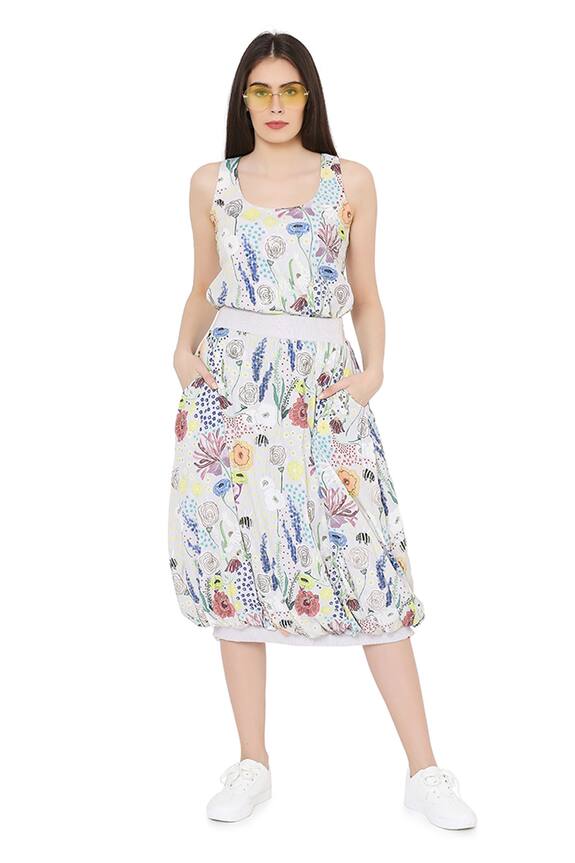 PS Pret by Payal Singhal Floral Print Skirt & Racer Top