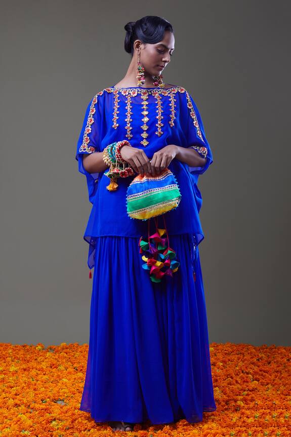 Preeti S Kapoor Gota Embroidered Tunic & Gharara Set