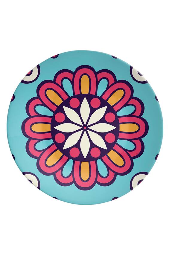The Quirk India Floral Abstract Decoraative Wall Plate
