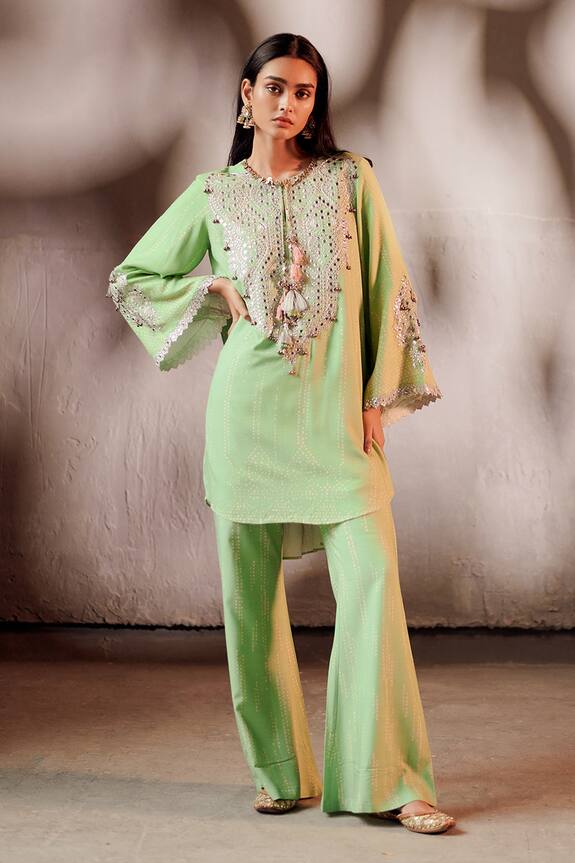 Inej Kurta & Bell Bottom Pant Set