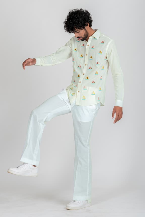 Runit Gupta Bell Bottom Pant