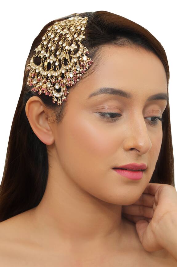 Riana Jewellery  Chandbali Drop Chain Passa