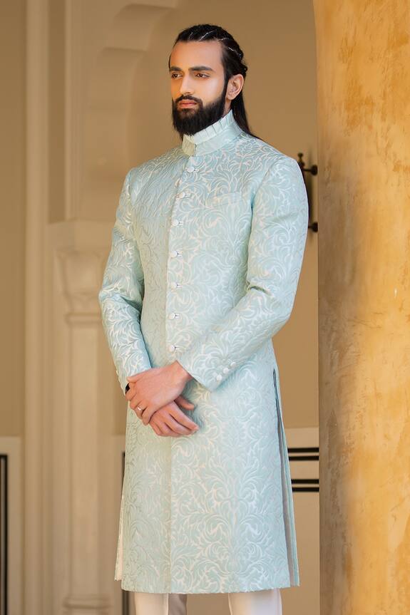 Rohit Kamra Jaipur Embossed Sherwani