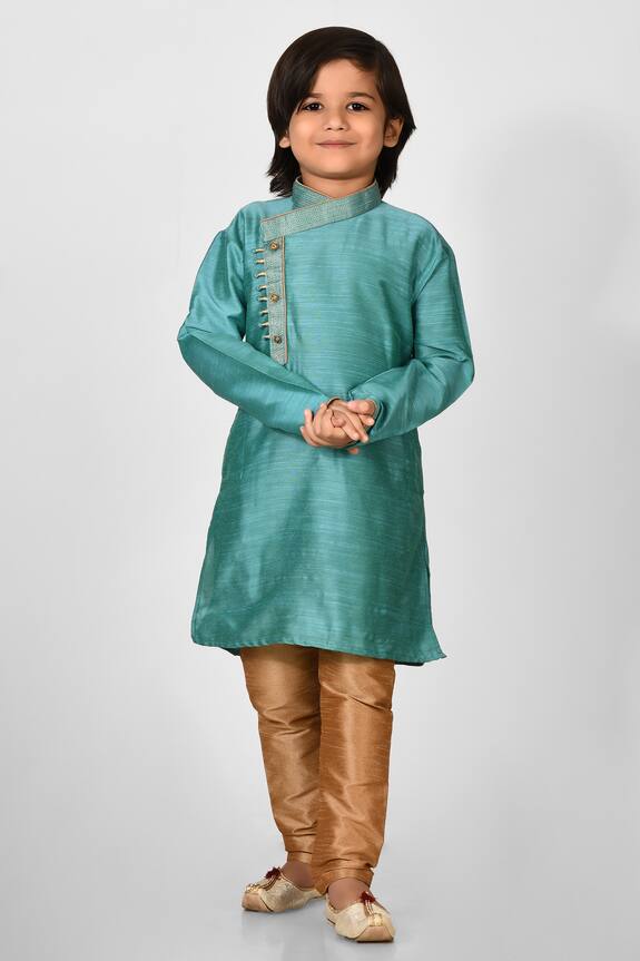 Banana Bee Mulberry Silk Kurta Set