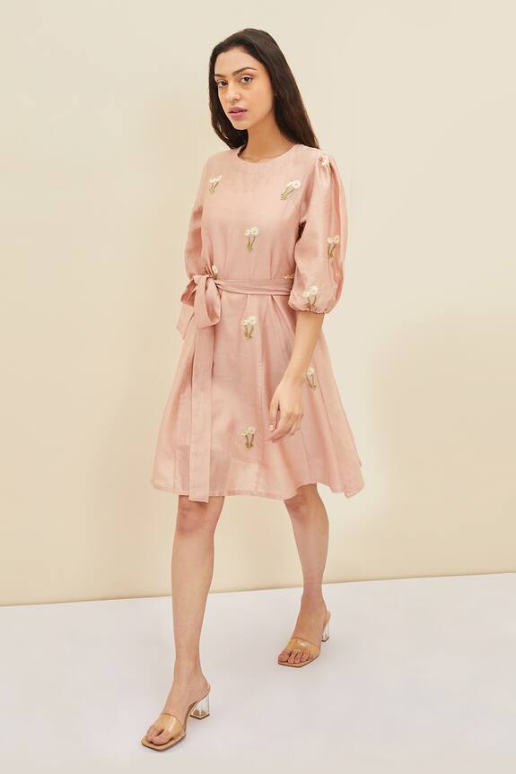 Meadow Rory Embroidered Dress