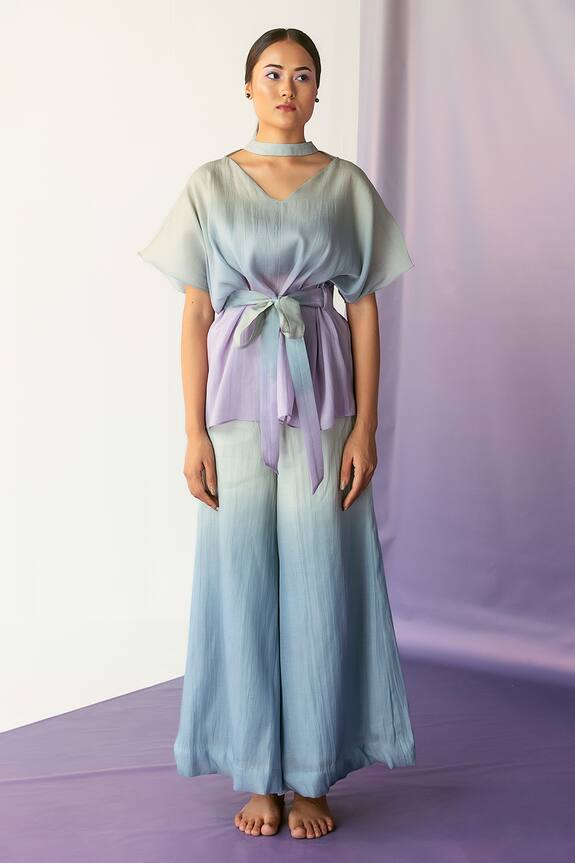 FEBo6 Ombre Top & Flared Pant Set