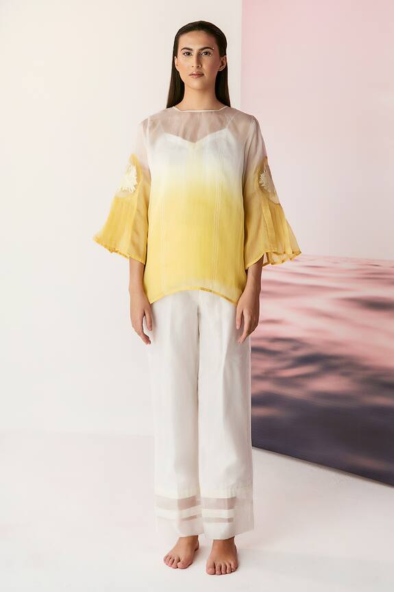FEBo6 Ombre Organza Top
