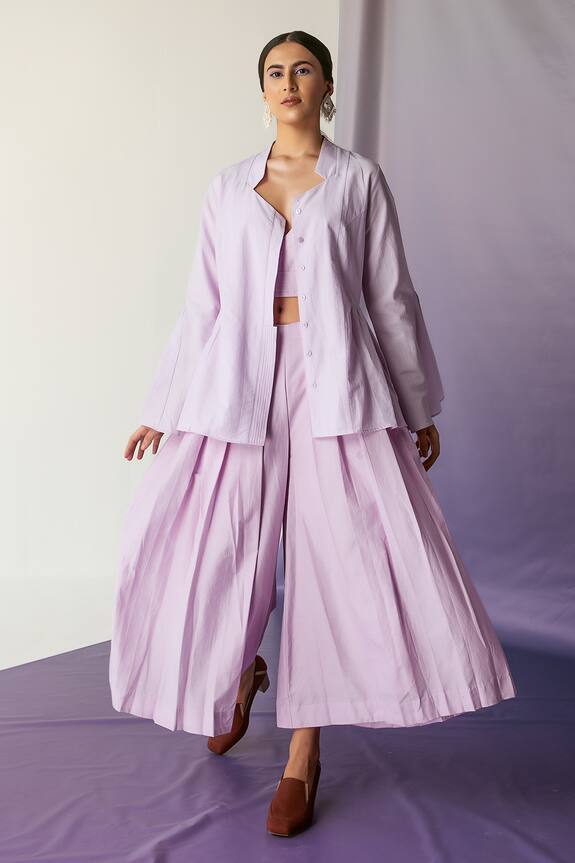 FEBo6 Cotton Silk Bell Sleeve Shirt