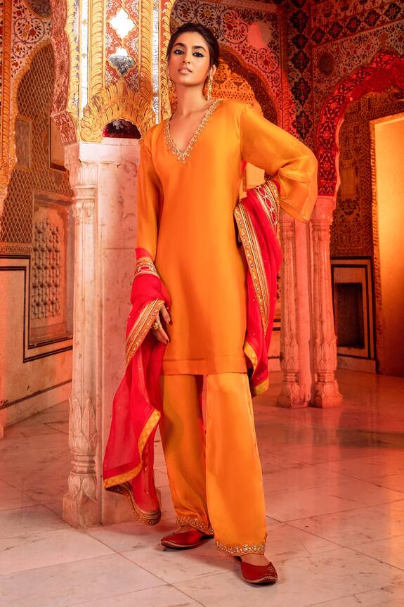 Supria Munjal Embroidered Kurta Pant Set