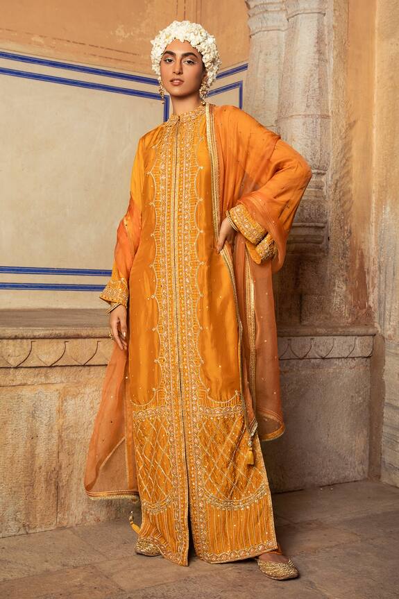 Supria Munjal Embroidered Jacket Style Kurta Set