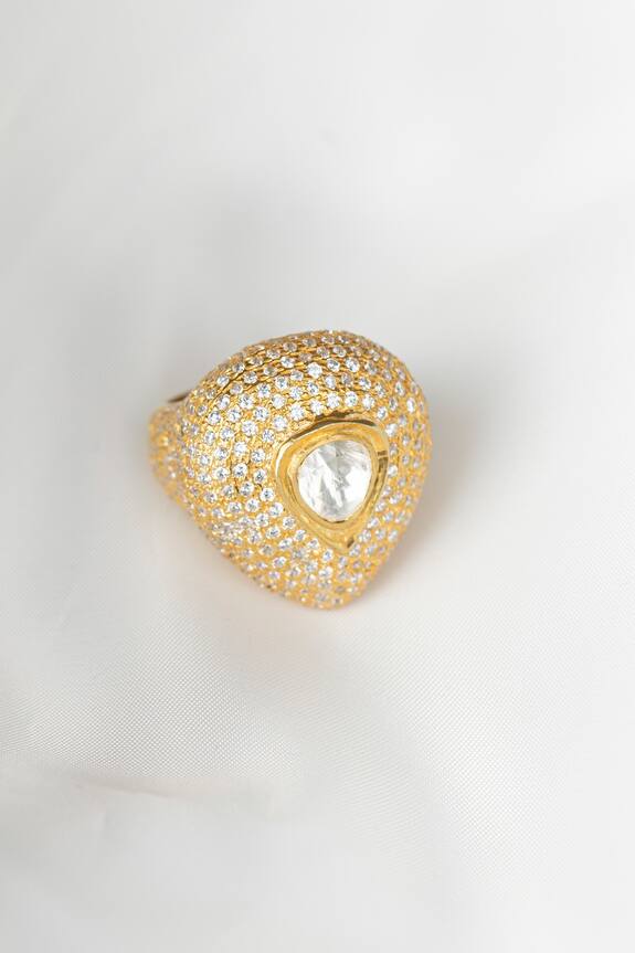 Osvag India Polki Embellished Ring