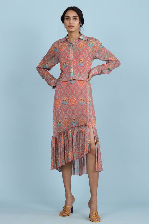 Aarke Ritu Kumar Printed Asymmetric Skirt