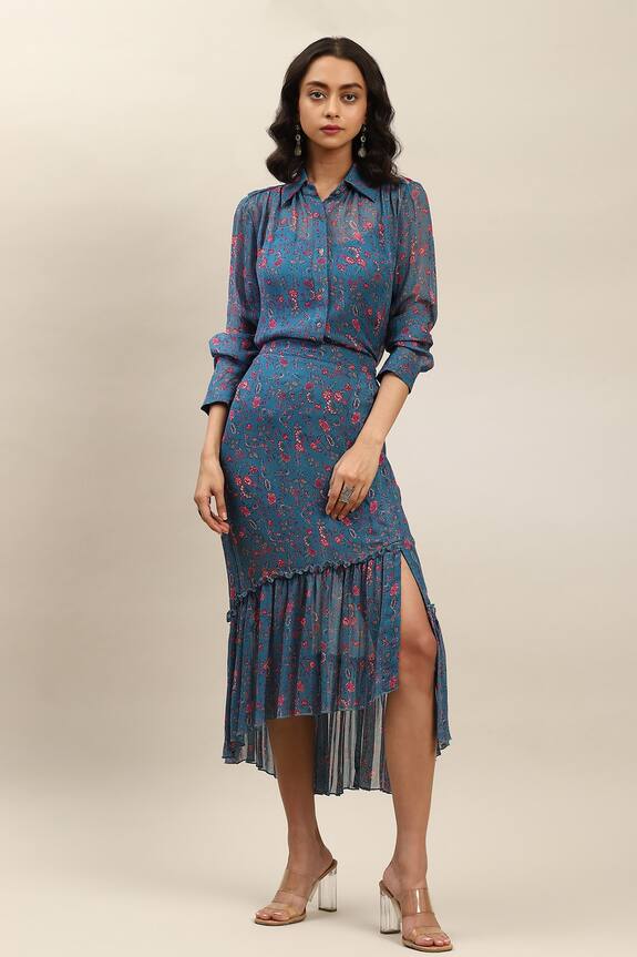 Aarke Ritu Kumar Floral Print Skirt