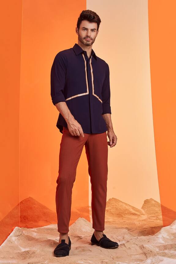 S&N by Shantnu Nikhil Collared Shirt