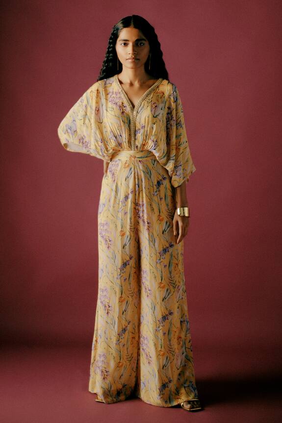 Sobariko Floral Print Jumpsuit