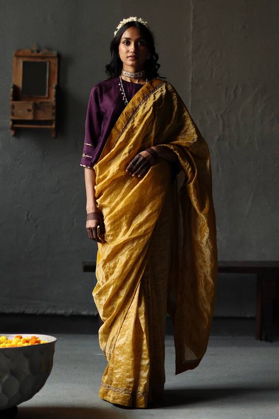 Shorshe Clothing Handloom Tissue Saree