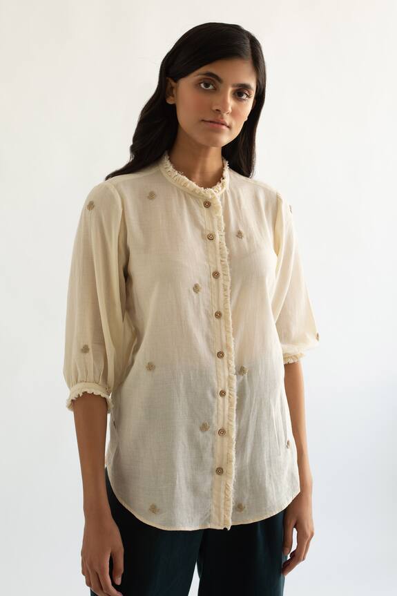 Cord Embroidered Shirt