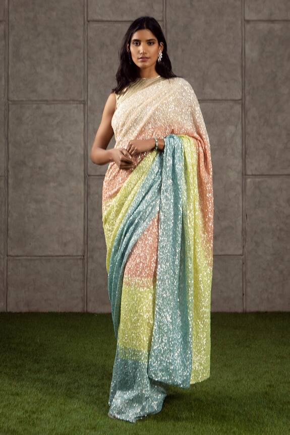Siddartha Tytler Embellished Saree with Blouse