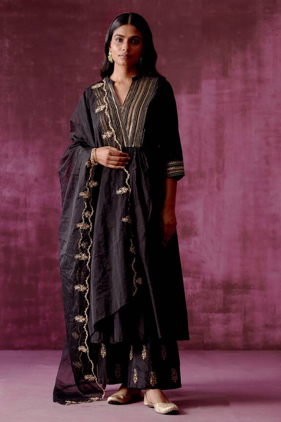 Tabeer Chanderi Kurta Pant Set