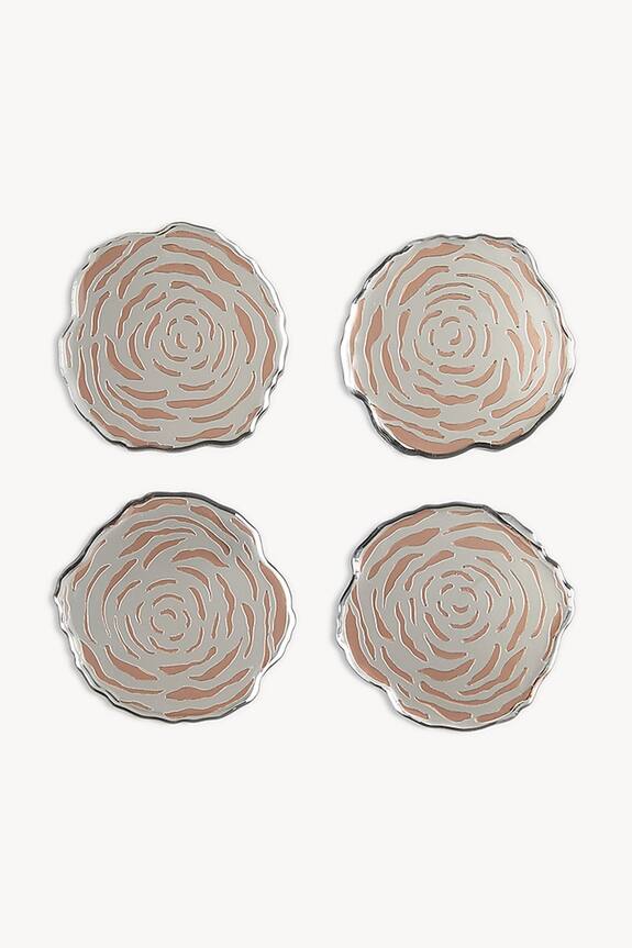 The Bling Edit Rosette Coasters (Set of 4)