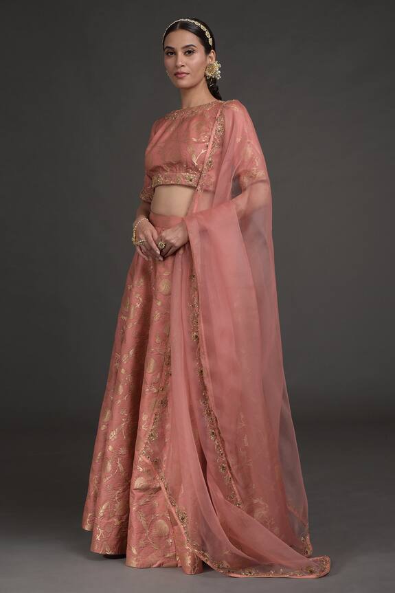 Talking Threads Floral Pattern Lehenga Set