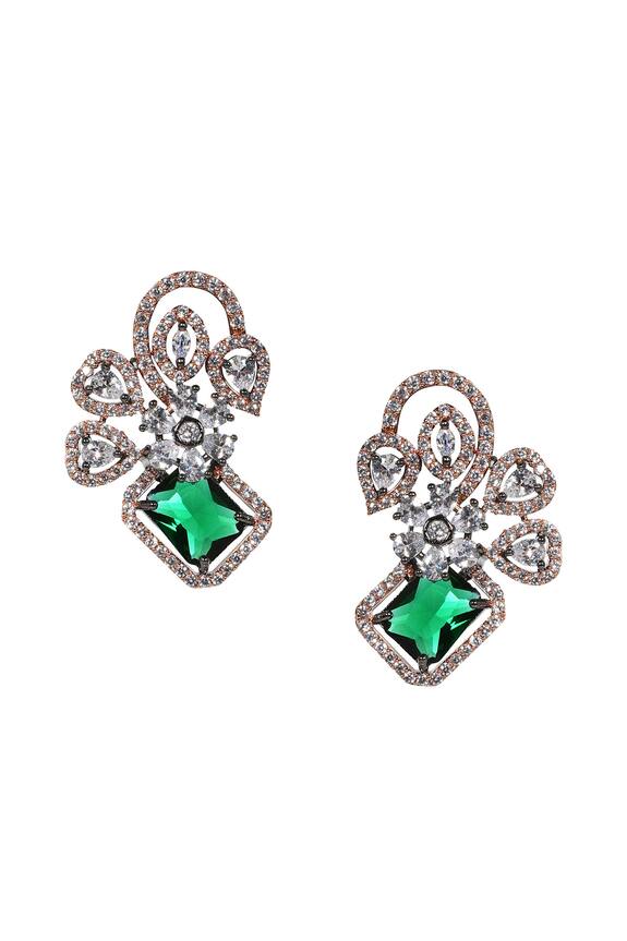 Tizora Faux Diamonds Stud Earrings