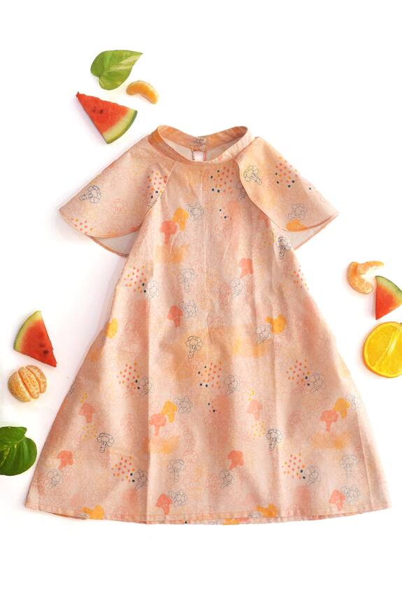 Miko Lolo Broccoli Print Dress