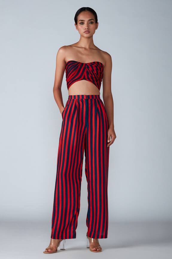 Saaksha & Kinni Stripe Print Trouser
