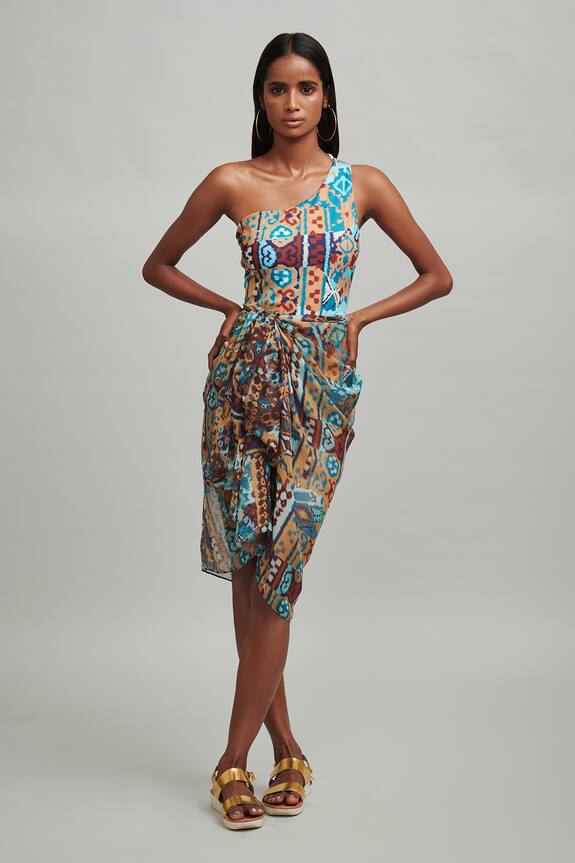 Dash and Dot Tribal Print Sarong