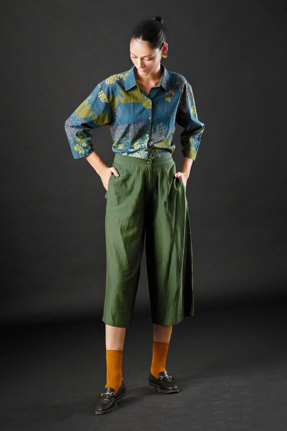 Yavi Heather Floral Print Shirt