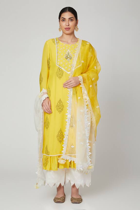 Yuvrani Jaipur Hand Block Print Kurta Set