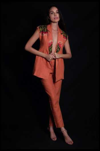 SEESA - Absinthe Green Embroidered Blazer