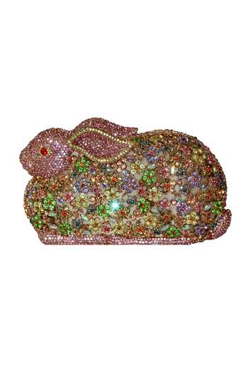 Crystal Rabbit Purse Buy Crystal Craft Happity Bunny Shaped Crystal Embellished Clutch ...